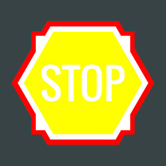 stop sign vector illustration