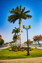 A beautiful view of Phnom Penh city, at Cambodia.