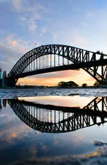 Peel and stick wall murals Sydney Harbour Bridge Sydney Harbour Bridge at Sunset