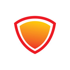 full color secure shield logo design