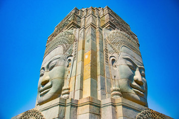 A beautiful view of buddha statues at Phnom Penh, Cambodia.