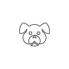 Dog head logo