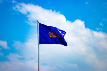 A beautiful view of Cambodia flag at Phnom Penh.