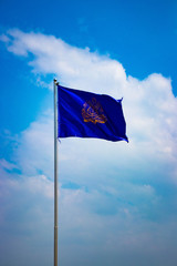 A beautiful view of Cambodia flag at Phnom Penh.