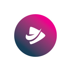 circle color play art media logo design