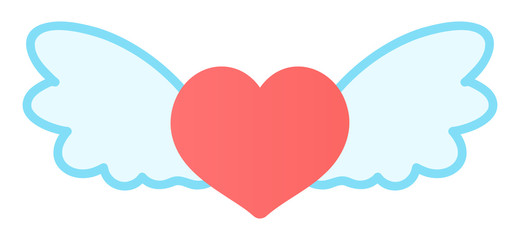 ハートと羽