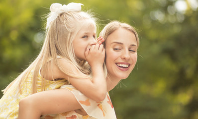 Fototapeta premium Being a single parent is so worth it.