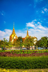 A beautiful view of Real Palace at Phnom Penh, Cambodia.