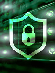 Cyber Security lock Information Privacy Data Protection 2020.