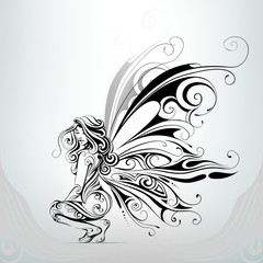 Girl with wings
