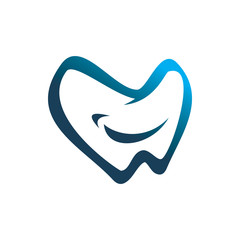 happy dentist tooth medical doctor logo design