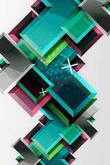 Metal arrow shape background. Abstract geometric background with 3d effect composition For Wallpaper, Banner, Background, Card, Book Illustration, landing page