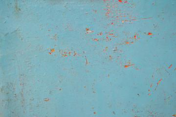 soft blue streel peeling paint