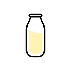 Milk Bottle and box icon