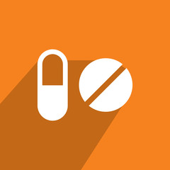 DRUG ICON , TABLET ICON VECTOR