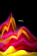 Liquid gradients abstract background, color wave pattern poster design for Wallpaper, Banner, Background, Card, Book Illustration, landing page