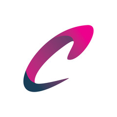 letter c creative color logo design