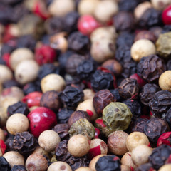Peper background, white, green, black and red