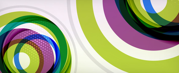 Obraz premium Trendy simple circle abstract background, dynamic motion concept. Vector Illustration For Wallpaper, Banner, Background, Card, Book Illustration, landing page