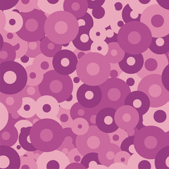 Geometric seamless repeating pattern of circles