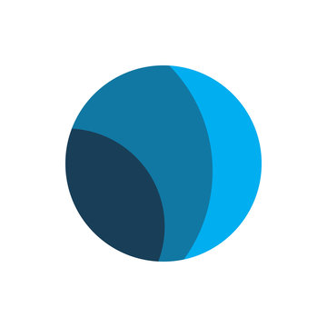 blue circle ball logo design