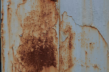 grey paint and rust on the surface texture background