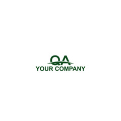 abstract logo design business logo design LETTER QA