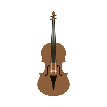 Violin graphic design template vector isolated