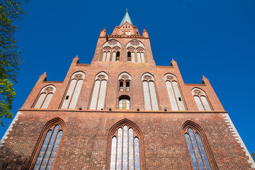One of the largest churches in northern Poland - Trzebiatów - a gothic basilica