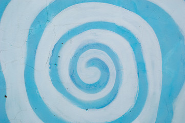 concrete paint blue spiral background
