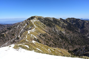日本百名山の一つ、剣山1955ｍ