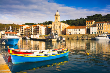 Port-Vendres, little French seaside resort on the Vermillion Coast famous for its fishing port