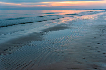 Beach. Winter magic. Lignano Sabbiadoro. Italy