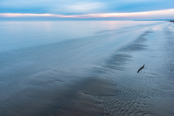 Beach. Winter magic. Lignano Sabbiadoro. Italy