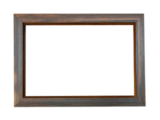 Obraz premium wood frame isolated on white background
