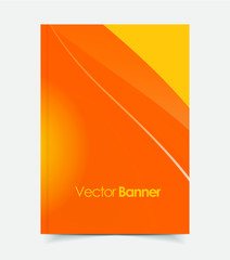 Stylish abstract vector presentation of art poster. Flyer design content background. Design layout template.