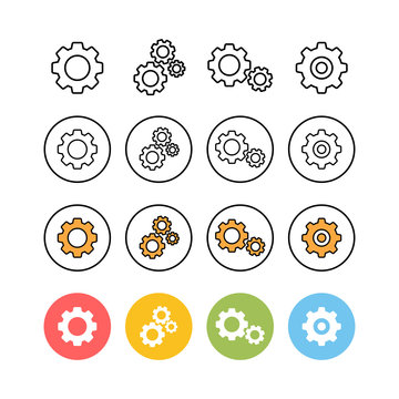 Set of setting Icons. ting vector icon. Cog tings Icon Symbol. Gear