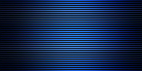 
Abstract dark background of shiny blue metal lines 