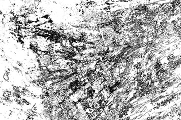 black abstact grung rusty on white background