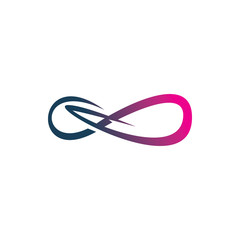 modern art line infinity color logo design