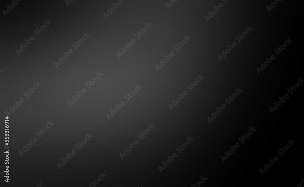 Fototapete abstract background, black gradient, dark gray background used in design. align the letters mobile s