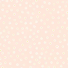 Printed roller blinds Pastel White ditsy flower seamless vector background. Floral pattern with small white flowers on light pink. Liberty style. Floral repeating texture for fashion prints. Ditsy print. Spring, summer decor