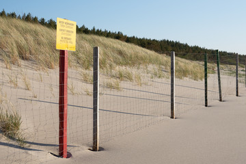 Protection of dunes of the Baltic Sea