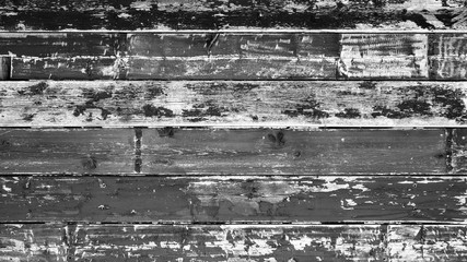 Old rustic grunge weathered black anthracite gray grey painted peeled exfoliated wooden boards...