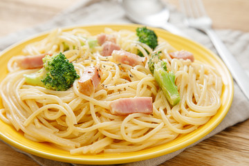 カルボナーラのスパゲッティ