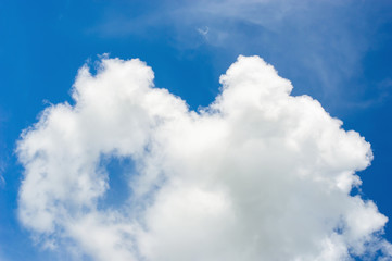 Obraz premium white cloud and blue sky