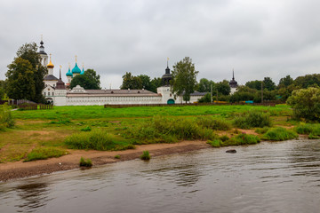 Vvedensky Tolga convent in Yaroslavl, Russia. Golden ring of Russia