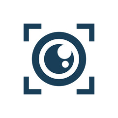 camera photography lens eye logo design