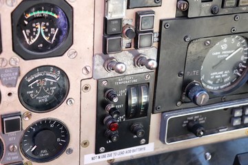 Vintage Dashboard of the aircraft.