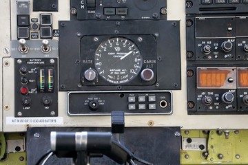 Vintage Dashboard of the aircraft.